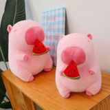  Thú Bông Capybara Rút Dưa Hấu Màu Hồng Size 30cm  - Chipchipshop 