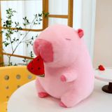  Thú Bông Capybara Rút Dưa Hấu Màu Hồng Size 30cm  - Chipchipshop 