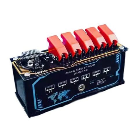  Trạm Hub Tích Hợp Đèn LED RGB - Kết Nối Bluetooth, Đa Cổng USB Độc Đáo 