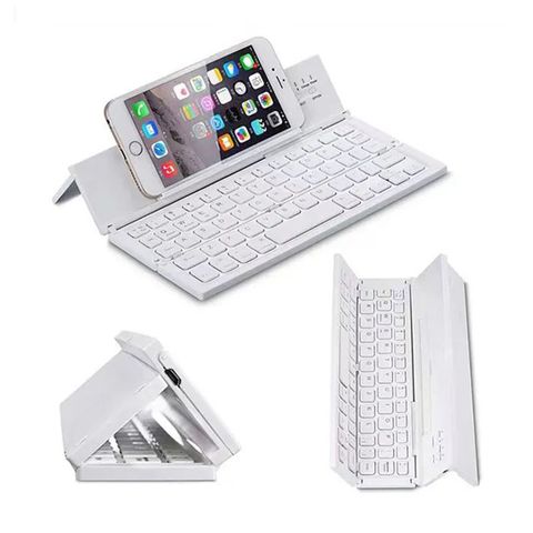  Bàn phím Bluetooth có thể gập lại không dây dành cho điện thoại và máy tính bảng 