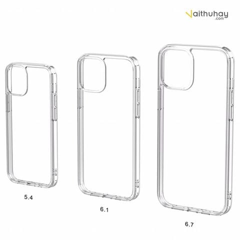  Ốp Lưng MIPOW Tempered Glass Iphone 12 (Transparent) 