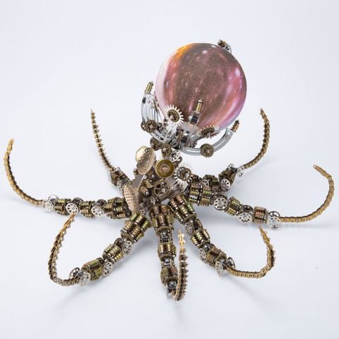  Mô Hình 3D Lắp Ráp Bạch Tuộc Cơ Khí 2400 Chi Tiết - Phong Cách Steampunk 