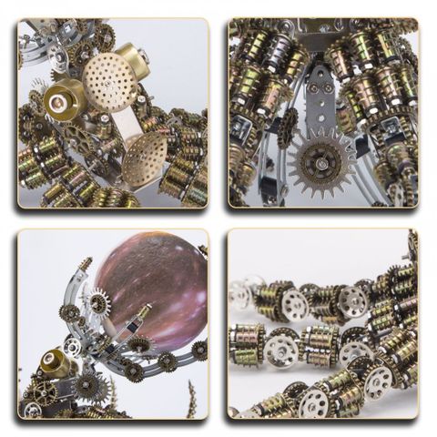 Mô Hình 3D Lắp Ráp Bạch Tuộc Cơ Khí 2400 Chi Tiết - Phong Cách Steampunk 