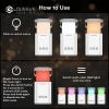  Đèn lồng gấp G-OUSSVE cắm trại - Sạc cổng USB, tiết kiệm năng lượng 