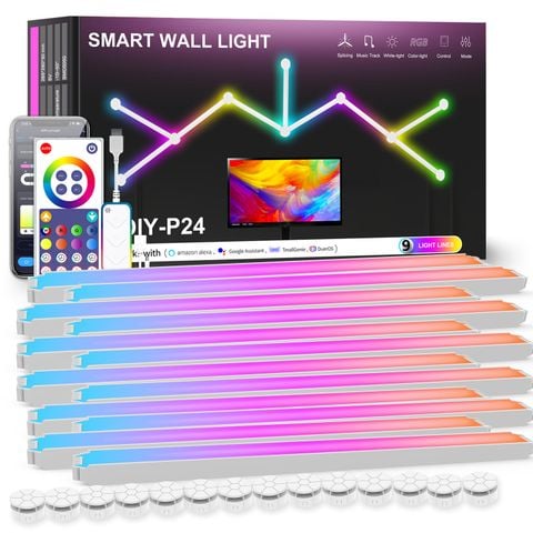  Đèn Trang Trí Lắp Ghép RGB NID-Light Route - Tích Hợp Ứng Dụng Điều Khiển Thông Minh 