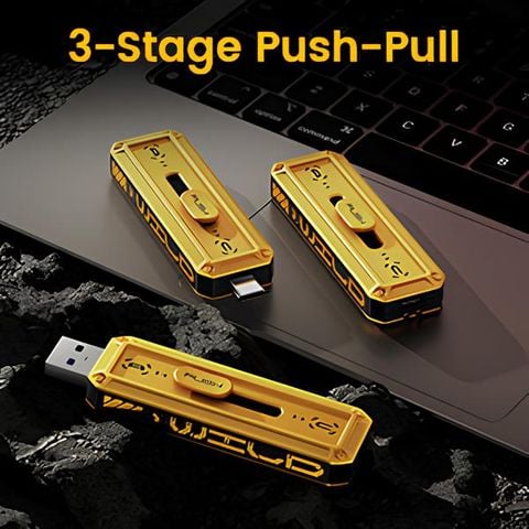  Ổ đĩa flash MOVESPEED USB 3.2 Gen2 + Type C, Tốc độ đọc/ghi 128GB-2TB, 1000MB/giây, Giao diện kép, Thiết kế đẩy-kéo 