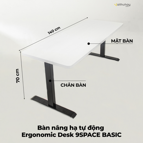  Bàn nâng hạ tự động Ergonomic Desk 9SPACE - Phiên bản BASIC 