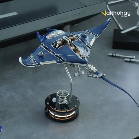 Mô Hình Kim Loại Cá Đuối Steampunk MOBULA Manta Ray | Kiệt Tác Cơ Khí 3D Độc Quyền 