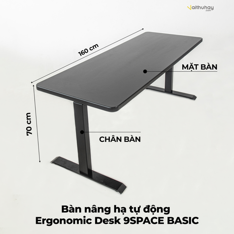  Bàn nâng hạ tự động Ergonomic Desk 9SPACE - Phiên bản BASIC 