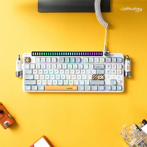  [HÀNG CÓ SẴN] KEYSME LUNAR 01 - Bàn phím cơ tích hợp đèn RGB cảm biến âm thanh 