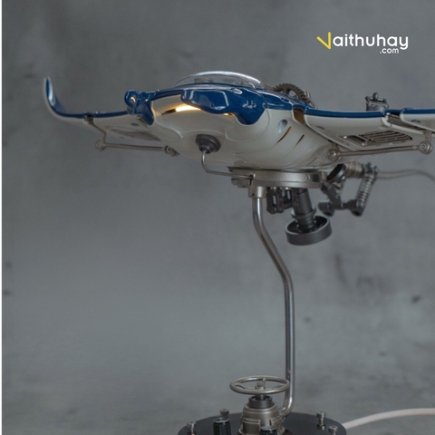  Mô Hình Kim Loại Cá Đuối Steampunk MOBULA Manta Ray | Kiệt Tác Cơ Khí 3D Độc Quyền 