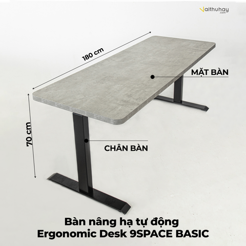  Bàn nâng hạ tự động Ergonomic Desk 9SPACE - Phiên bản BASIC 