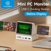  Docking Station Hagibis màn hình mini 3.5 inch IPS AIDA64 - Giám Sát CPU RAM HDD Thời Gian Thực, Hub USB-C Đa Năng Cho Laptop, PC 