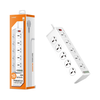  Ổ Cắm Điện Đa Năng LDNIO SC10610 - 10 Ổ Cắm + 6 Cổng Sạc USB & Type-C, Công Suất 2500W, Tự Ngắt An Toàn, Chống Cháy Chuẩn EU 