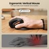  Chuột Công Thái Học ProtoArc EM11 NL & EM05 NL - Ergonomic, DPI 2400, Kết Nối 3 Thiết Bị, Sạc USB-C, Không Dây Bluetooth 