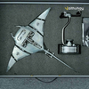  Mô Hình Kim Loại Cá Đuối Steampunk MOBULA Manta Ray | Kiệt Tác Cơ Khí 3D Độc Quyền 