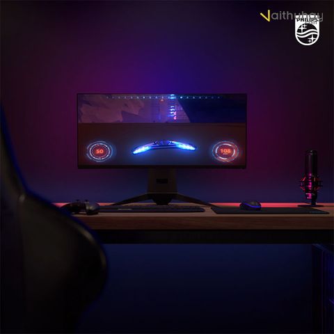  Đèn thông minh cảm ứng màu Philips Hue Play Gradient Lightstrip for PC 