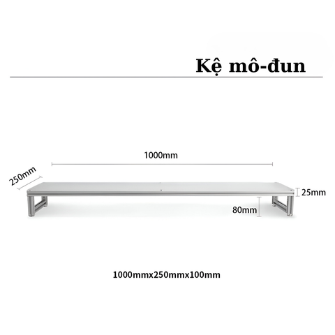  Kệ đỡ màn hình 9SPACE Modular Display Stand dạng, Khung nâng cao bằng nhôm Acrylic, Giá đỡ kim loại bền bỉ 