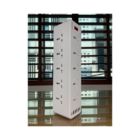  Ổ Cắm Điện Đa Năng LDNIO SC10610 - 10 Ổ Cắm + 6 Cổng Sạc USB & Type-C, Công Suất 2500W, Tự Ngắt An Toàn, Chống Cháy Chuẩn EU 