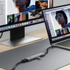  Hub Chuyển Đổi 8 in 1 WiWU WI-HB001 Type-C – 2 HDMI 4K, Cổng Mạng LAN, USB-C PD, SD/TF, Hỗ Trợ Đa Thiết Bị 