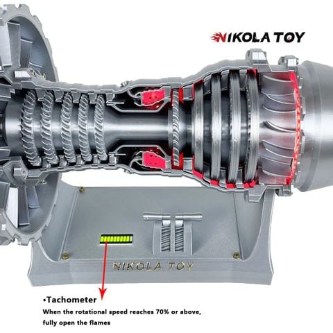  Mô hình động cơ tuốc bin quạt Rolls Royce DIY Trent 900 NikolaToy™ 
