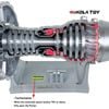  Mô hình động cơ tuốc bin quạt Rolls Royce DIY Trent 900 NikolaToy™ 