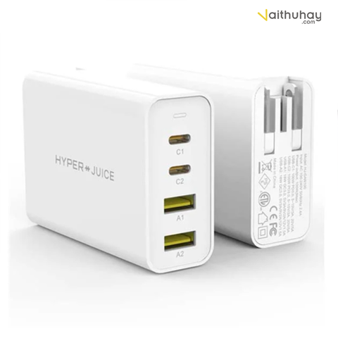  HyperJuice GaN 100W chính hãng - Sạc 4 thiết bị Apple cùng lúc 