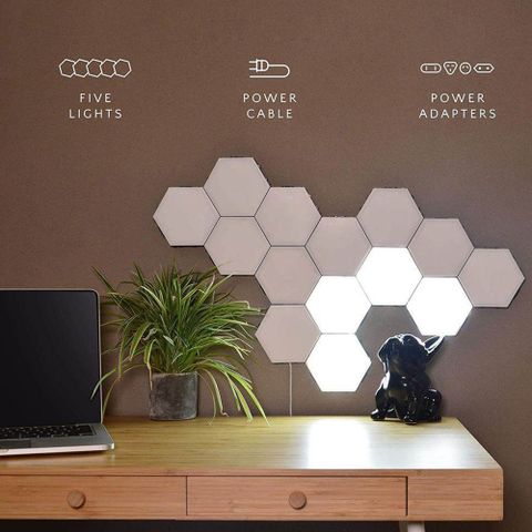  Đèn Tổ Ong Cảm Ứng Dán Tường Beehive Lights 