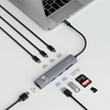  Hub Chuyển Đổi 8 in 1 WiWU WI-HB001 Type-C – 2 HDMI 4K, Cổng Mạng LAN, USB-C PD, SD/TF, Hỗ Trợ Đa Thiết Bị 