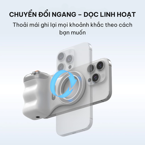  TELESIN Tay Cầm Chụp Ảnh Từ Tính Cho Điện Thoại Kèm Remote -  Chụp Ảnh Chuyên Nghiệp 360° 