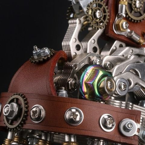  Mô Hình DIY Decor 3D Kim Loại Cá Đèn Lồng Steampunk - Phong Cách Cơ Khí Độ Khó Cao 
