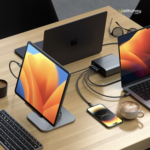  Dock sạc GaN Satechi USB-C PD 4-6 cổng 165W - 200W | Chính hãng Satechi Việt Nam 