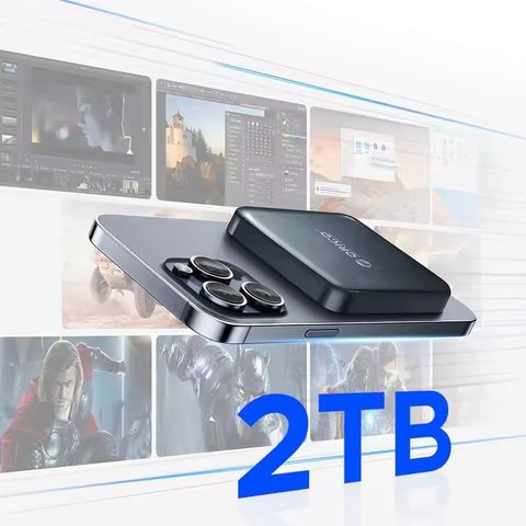  Ổ SSD Nam Châm Từ Tính ORICO - Tốc Độ 20Gbps, Hỗ Trợ Quay 4K ProRes Cho iPhone 15 Pro Trở Lên 