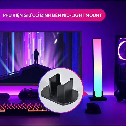  Đèn RGB Trang Trí Trên Bàn NID-Light Mount - Cảm Ứng Âm Thanh Tích Hợp App Điều Chỉnh 