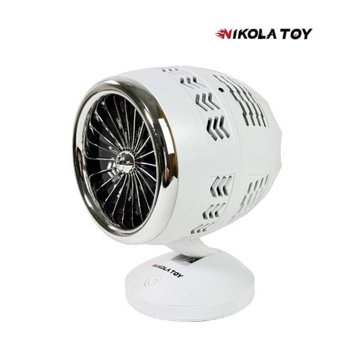  Thiết bị tạo độ ẩm không khí tích hợp quạt để bàn NIKOLATOY - Thiết kế theo mô hình quạt động cơ máy bay 