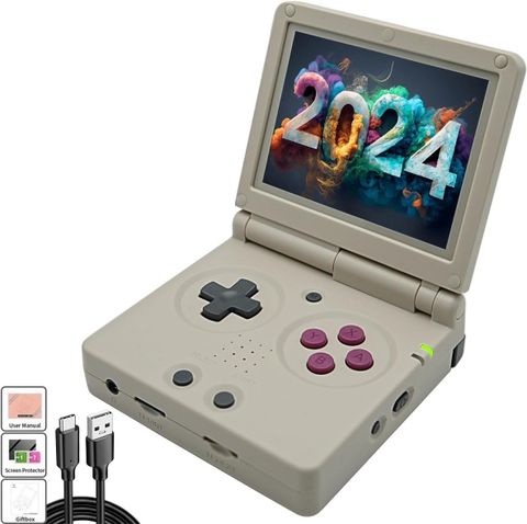  Máy Chơi Game Cầm Tay Anbernic RG35XXSP 64GB - Hơn 5000 Game Retro, Pin 3300mAh, Kết Nối TV 