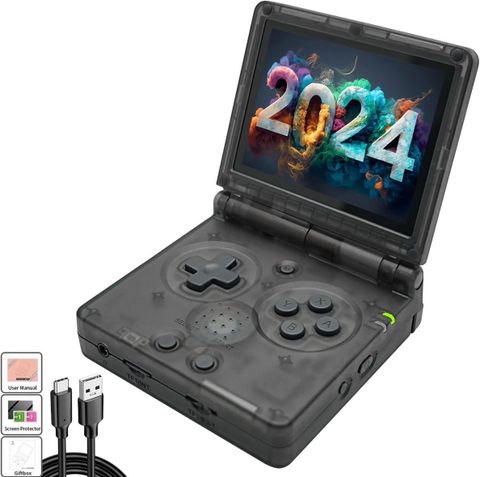  Máy Chơi Game Cầm Tay Anbernic RG35XXSP 64GB - Hơn 5000 Game Retro, Pin 3300mAh, Kết Nối TV 