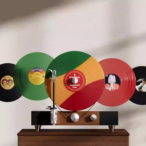  Đầu Đĩa Than Dọc Floating Record - Gramovox | Mâm Đĩa Than Retro Từ Chicago 