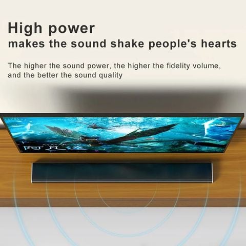  Loa Soundbar Không Dây cho TV - Hệ Thống Âm Thanh Vòm Home Theater, Kết Nối Bluetooth/TF Card/AUX 