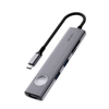  Hub Chuyển Đổi 8 in 1 WiWU WI-HB001 Type-C – 2 HDMI 4K, Cổng Mạng LAN, USB-C PD, SD/TF, Hỗ Trợ Đa Thiết Bị 