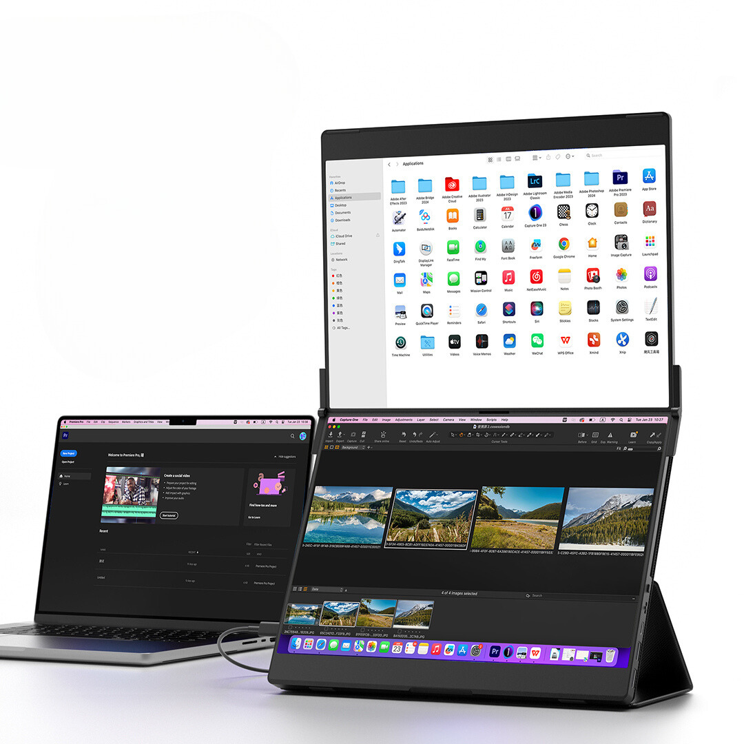 Flipgo pro jsaux dual monitor 13.5 モニター Amazon.co.jp: JSAUXの携帯用モニターFlipGoプロ13.5インチ2.2Kの