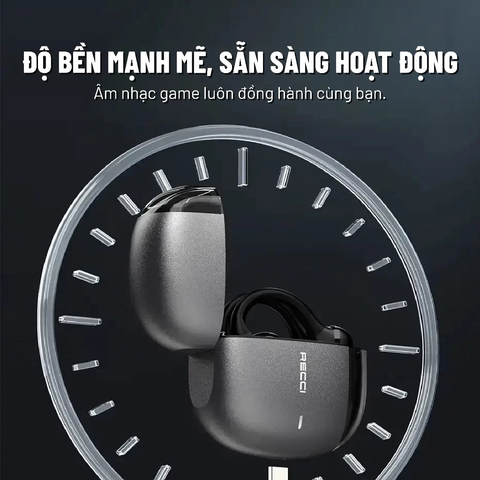  Tai Nghe Bluetooth Recci REP-W67 V5.3 – Âm Thanh Sống Động, Pin 6 Giờ, Sạc Type-C, Thiết Kế Nhẹ Chống Ồn 