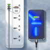  Ổ Cắm Điện Đa Năng LDNIO SC5415 - 5 Ổ Cắm + 4 Cổng Sạc Nhanh USB & Type-C, Chống Giật Trẻ Em, Công Suất 2500W, Dây Dài 2M 