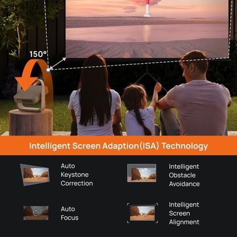  Máy chiếu XGIMI Elfin Flip 1080P 400 ISO Lumens với Chân Đứng Điều Chỉnh Tích Hợp, Netflix Bản Quyền 