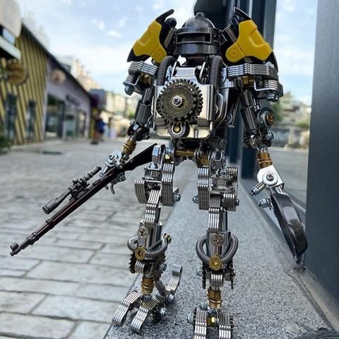  Mô hình lắp ráp DIY 3D Robot Chiến Binh Cơ Khí Kim Loại 