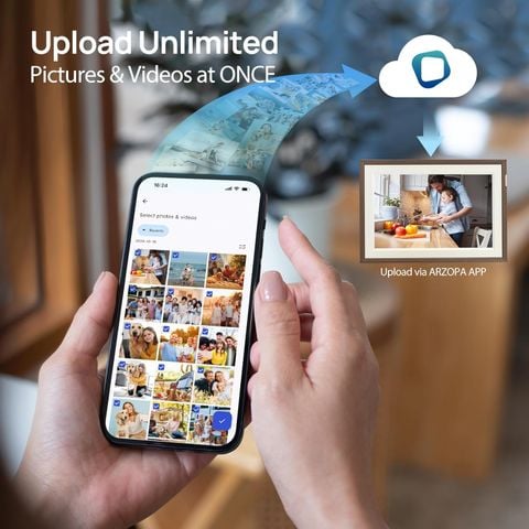  Khung hình ảnh kỹ thuật số ARZOPA 10.1 inch với 32GB 
