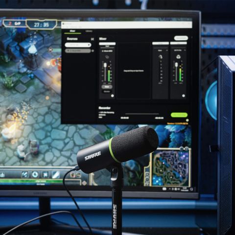  Micro thu âm Shure MV6, Có chế độ tự động cân bằng âm lượng, Bộ khử nhiễu thời gian thực 