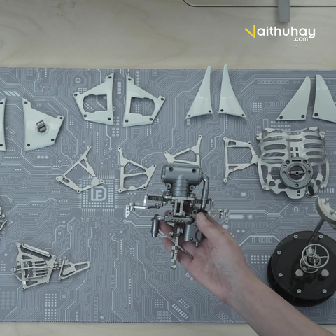  Mô Hình Kim Loại Cá Đuối Steampunk MOBULA Manta Ray | Kiệt Tác Cơ Khí 3D Độc Quyền 