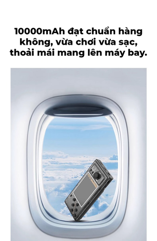  Sạc Dự Phòng Gaming XGo Plus 10000mAh - Thiết Kế Trong Suốt, Sạc Từ Tính, Chơi Game 