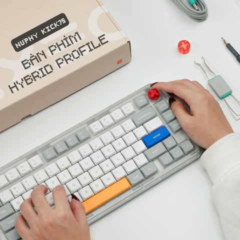  Bàn Phím Cơ NuPhy Kick75 | Bàn Phím Hybrid Profile Đầu Tiên 